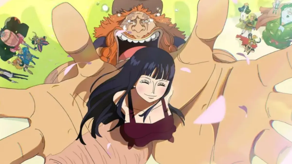 Lagu sisipan Maki Otsuki momen reuni Robin dan Saul di anime One Piece 1163. (Toei Animation)