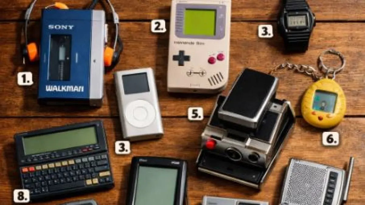 Ilustrasi gadget retro. (PINTEREST)
