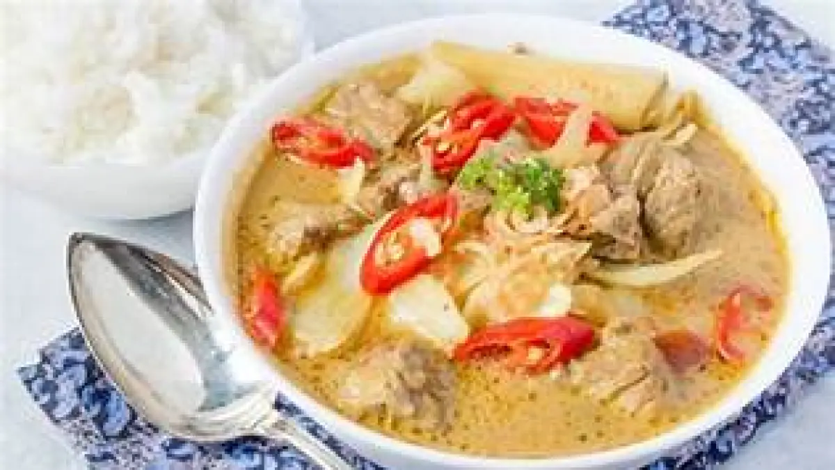 ilustrasi olahan daging dan gajih kambing