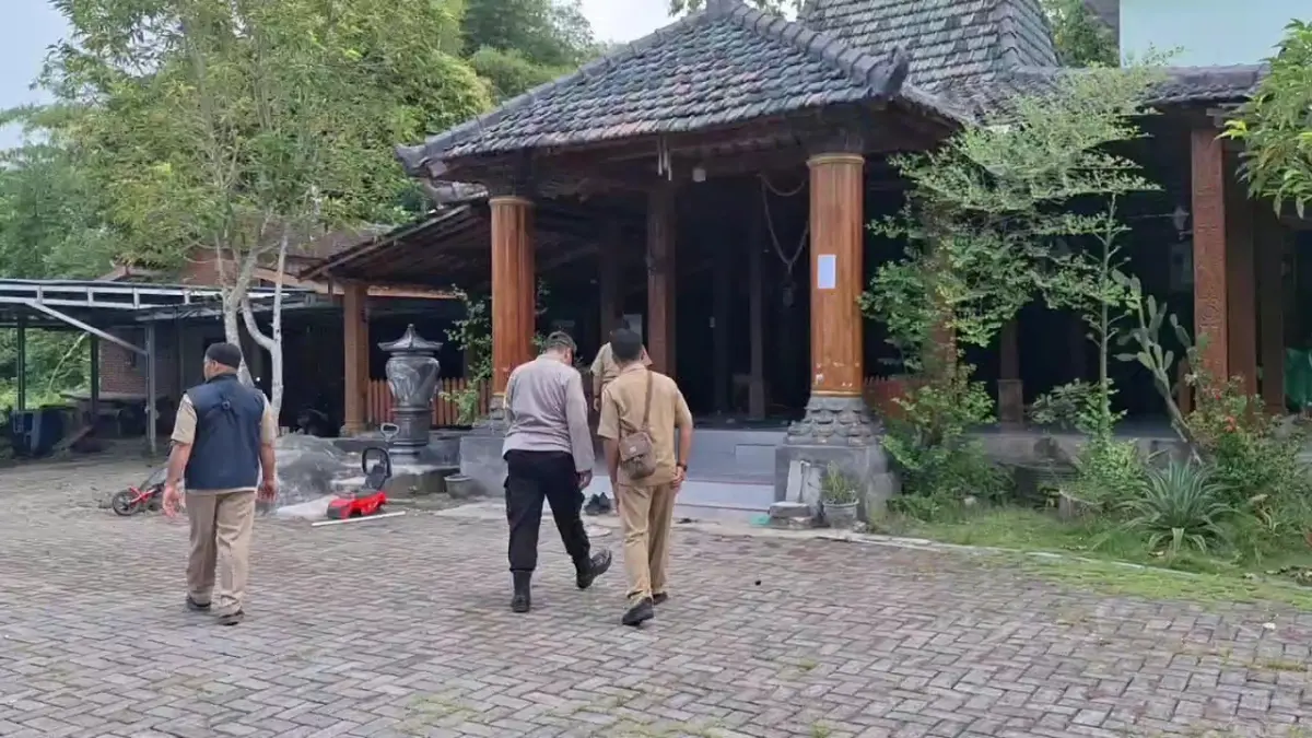 Suasana Pondok Pesantren Ngawitan Kanjeng Sunan Kalijogo di Widodaren, Ngawi, tampak sepi usai kasus dugaan pencabulan mencuat. ASEP SYAEFUL/JAWA POS RADAR NGAWI