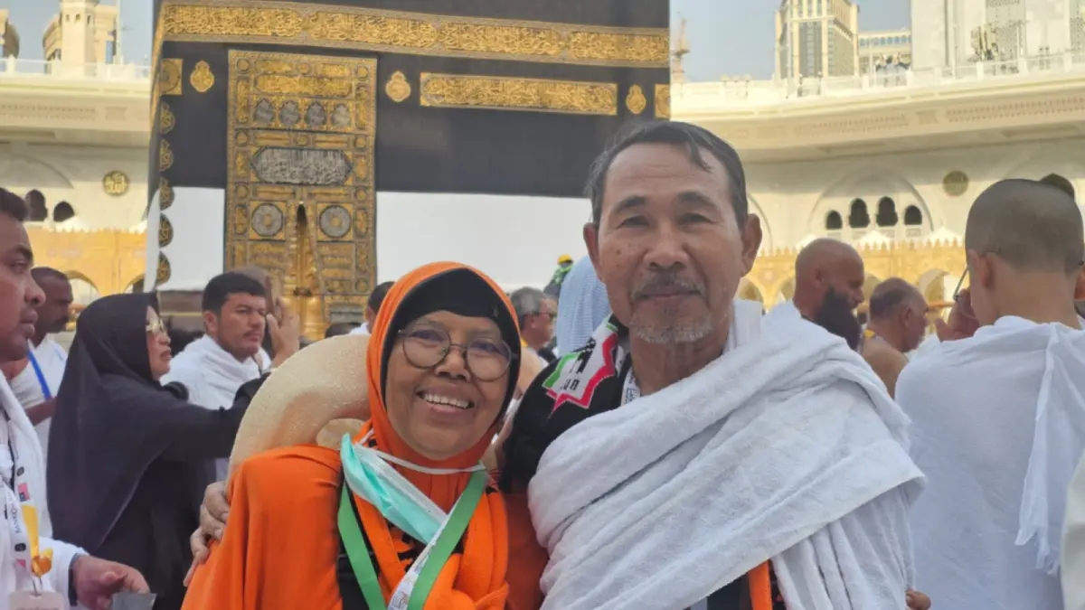Djurianto, jemaah haji asal Kelurahan Manisrejo, Kota Madiun, meninggal dunia di Makkah setelah menyelesaikan rangkaian Armuzna, tawaf ifadah, dan sai. FOTO: ISTIMEWA