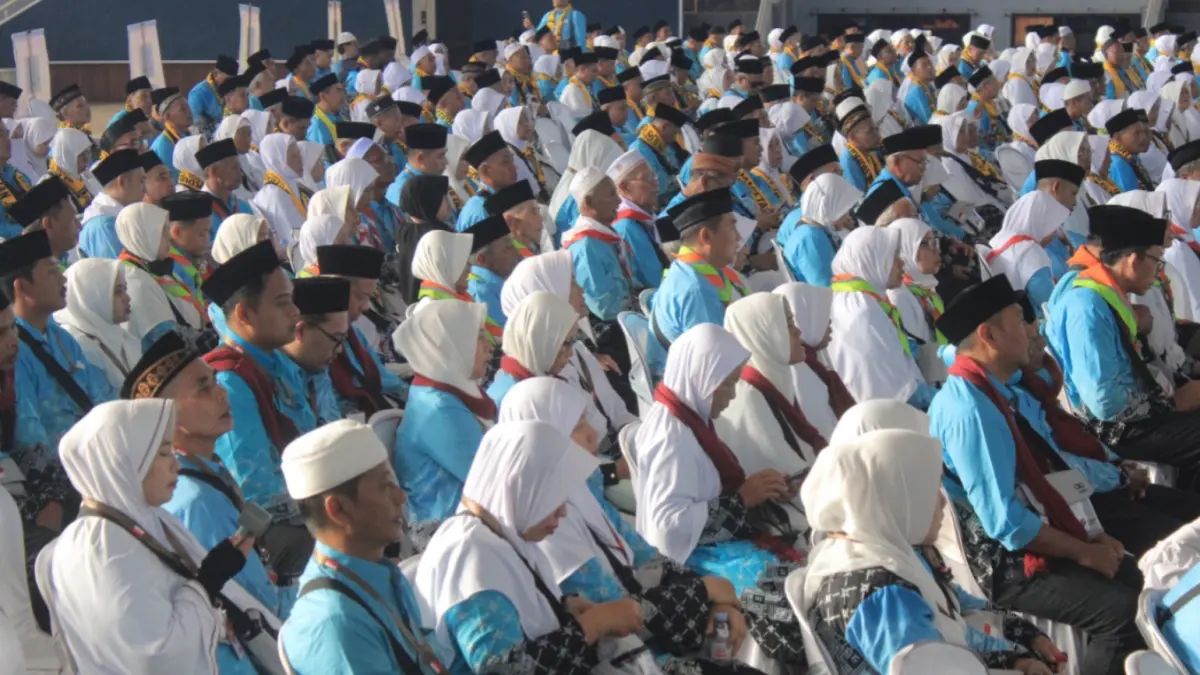 MOMEN DINANTI: Jemaah haji asal Magetan dijadwalkan mulai tiba di kampung halaman pada 5 Juni mendatang setelah menuntaskan seluruh rangkaian ibadah di Tanah Suci. DOK RADAR MADIUN