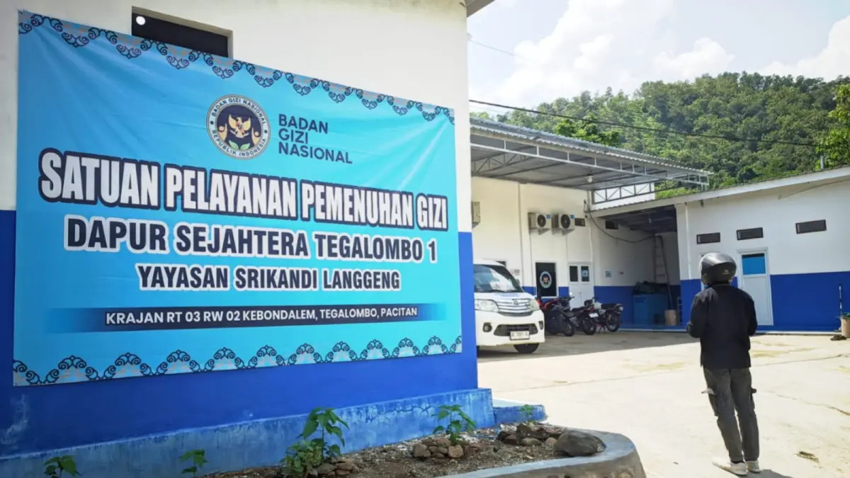 TERHENTI SEMENTARA: Salah satu SPPG di Pacitan yang mendapat sanksi suspend dari Badan Gizi Nasional akibat belum memenuhi standar administrasi dan sanitasi. DOK RADAR PACITAN
