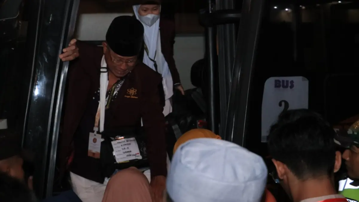 Jemaah haji asal Ponorogo dijadwalkan tiba di Paseban Alun-Alun Ponorogo malam ini. DOK RADAR PONOROGO