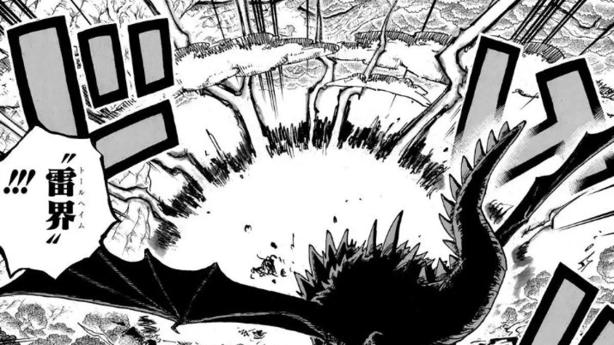 Nidhogg salah satu buah iblis yang mampu menghancurkan dunia One Piece. (Shueisha/Eiichiro Oda)