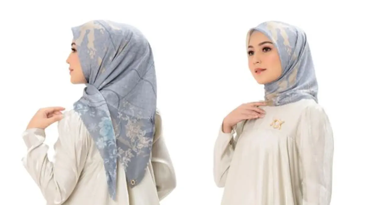 Ilustrasi rekomendasi hijab motif. 