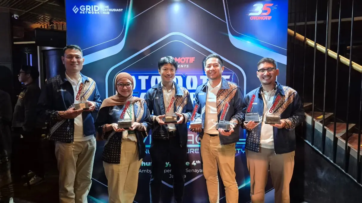 Yamaha Indonesia memborong tujuh penghargaan di ajang Otomotif Award 2026.