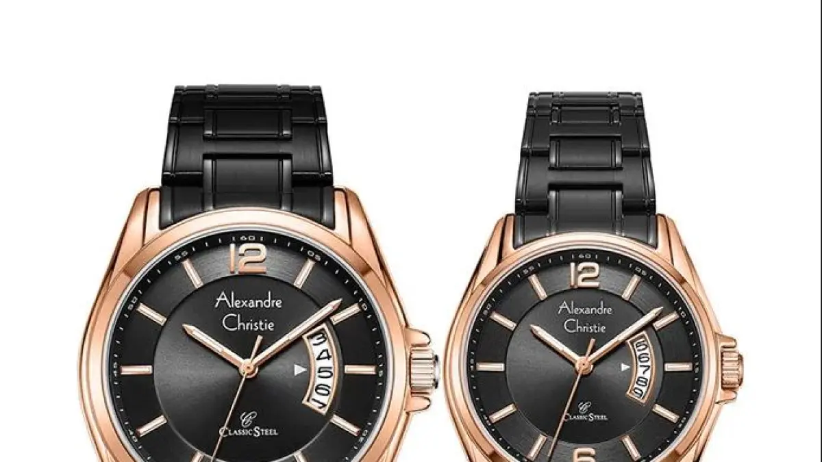  Alexandre Christie Classic Steel AC 8684 BBRBA Couple.