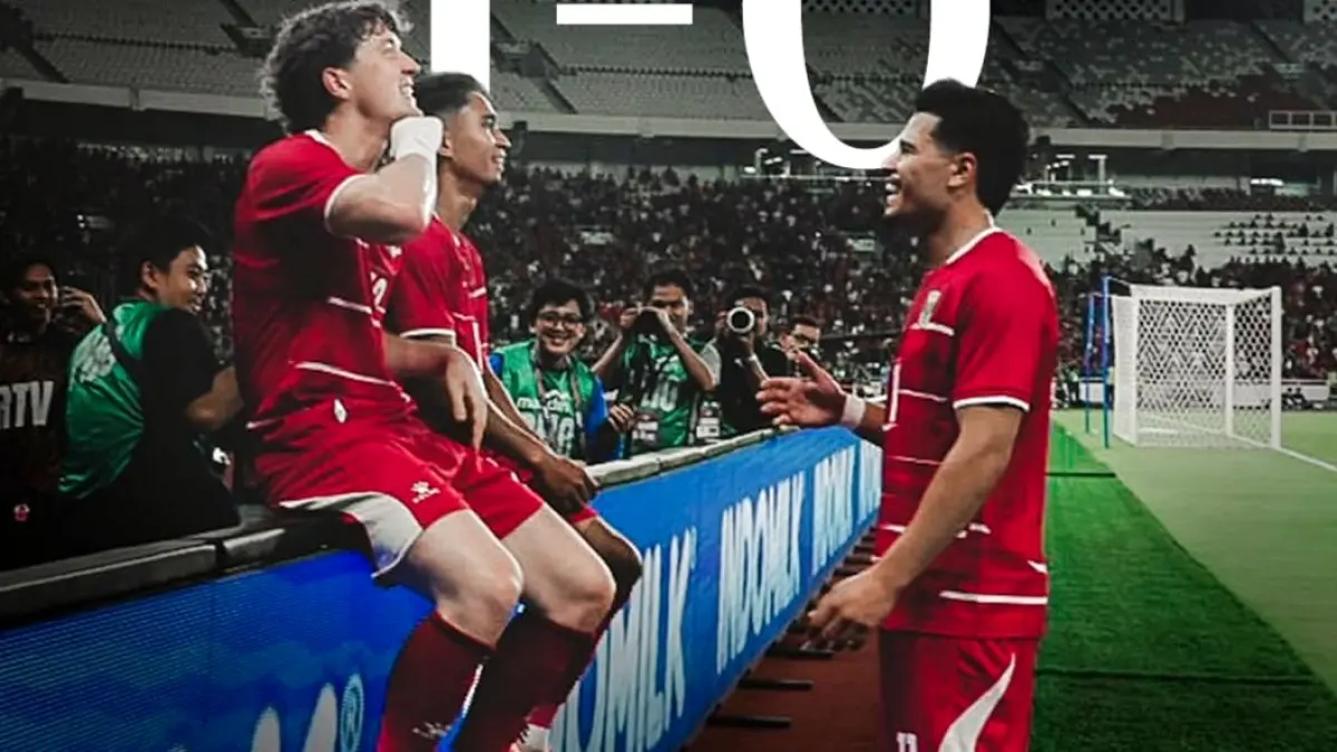 CETAK GOL: Striker Timnas Indonesia Ole Romeny merayakan golnya ke gawang Mozambik. (IG @timnasindonesia)