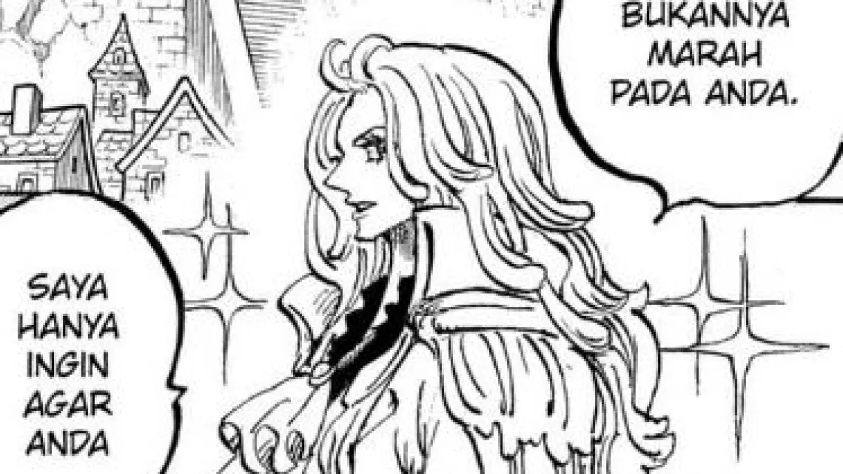 Ilustrasi Candel menderita sakit di cerita baca komik One Piece 1185. (Shueisha/Eiichiro Oda)