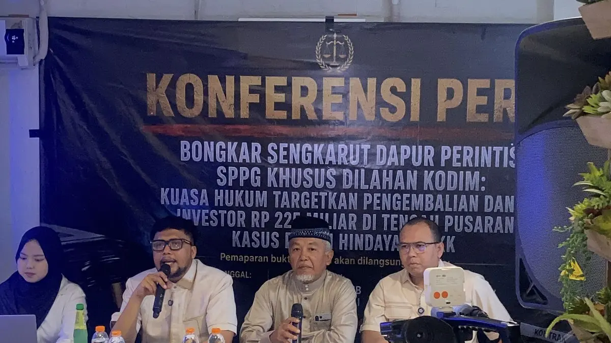 Momen investor asal Sukabumi tagih dana ke BGN saat konferensi pers di Kota Sukabumi (www.detik.com)