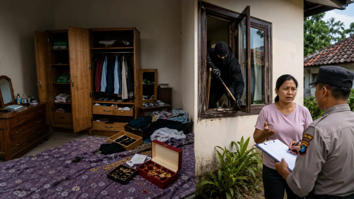 SASAR RUMAH KOSONG: Rumah warga di Dusun Ngasem, Desa Kebonsari, Kecamatan Punung, dibobol maling saat ditinggal menghadiri hajatan. FOTO ILUSTRASI
