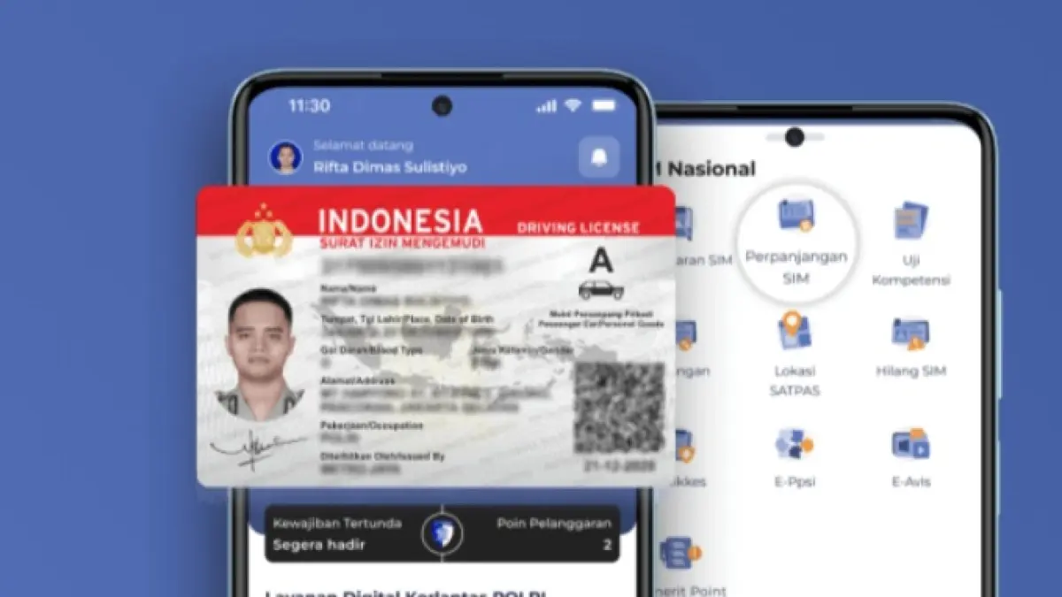 Ilustrasi SIM Digital. (Korlantas Polri)