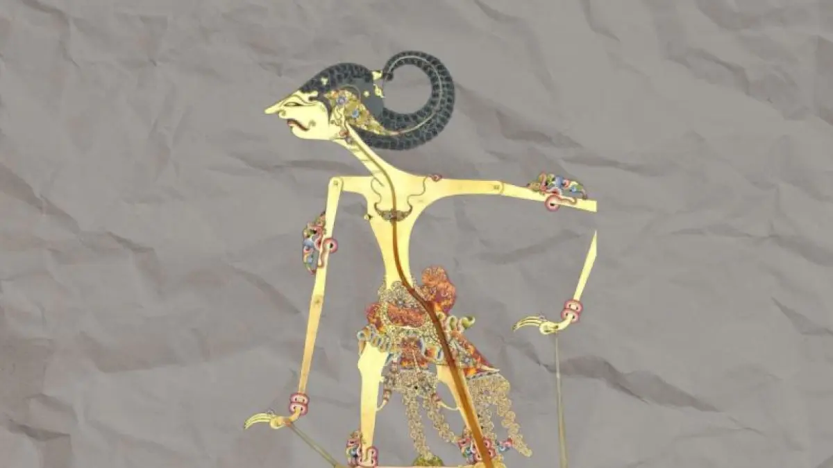 Ilustrasi tokoh wayang Wisanggeni.