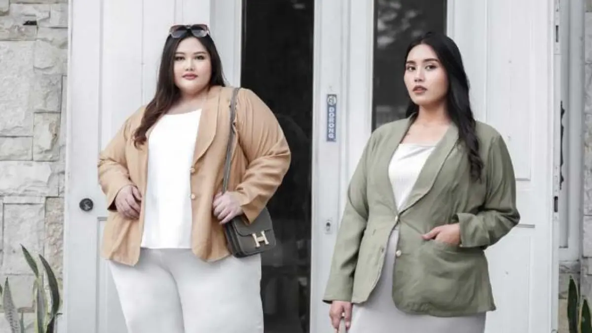 Ilustrasi rekomendasi blazer wanita big size.