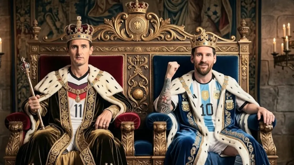Messi samai koleksi gol Klose. (ChatGPT)