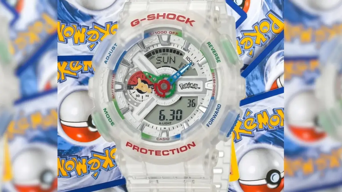 Kolaborasi Casio dan Pokemon melahirkan jam tangan G-SHOCK bertema Pikachu. (GEESHOCK)