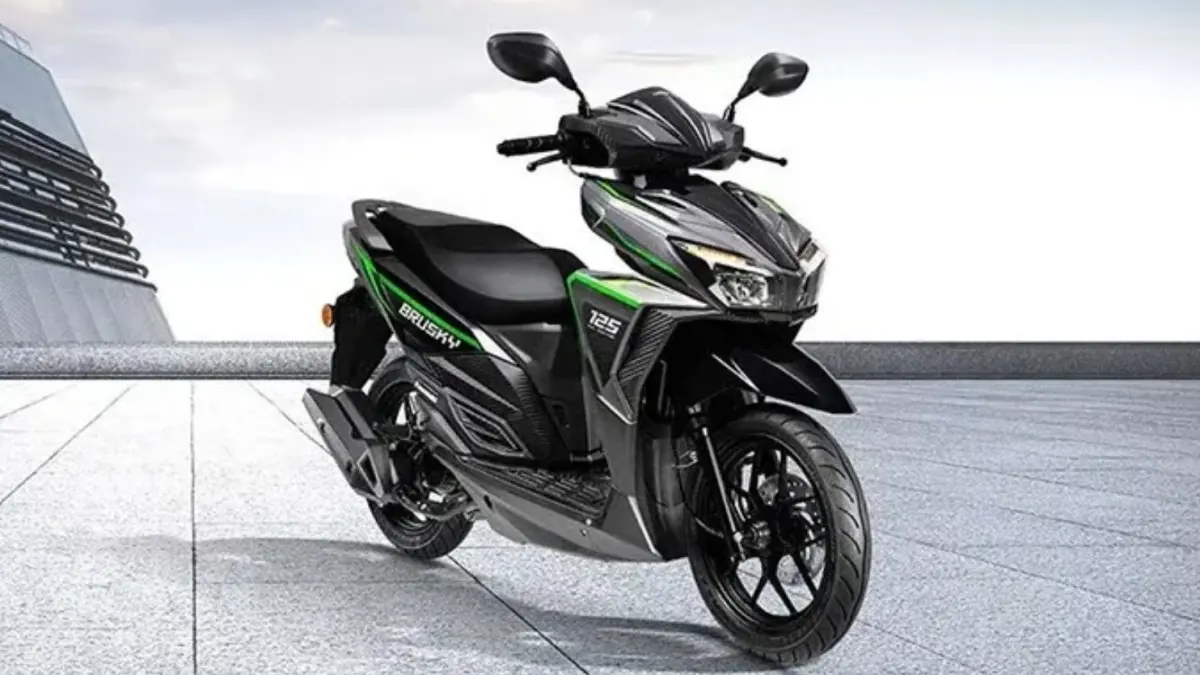 Sepeda motor baru Kawasaki Brusky 125 2026 dijual dengan harga Rp 20-an juta. (AP MOTOR)