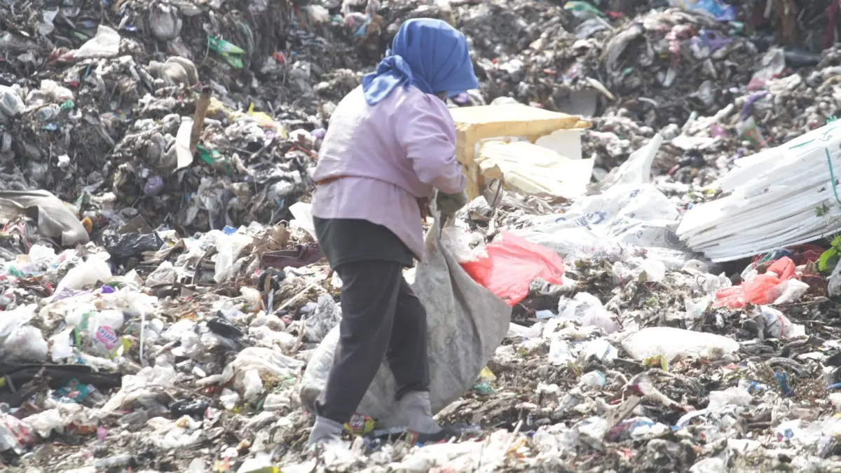 Kondisi TPA Mrican Ponorogo yang mengalami kelebihan kapasitas. DOK RADAR PONOROGO