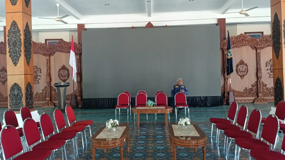 Salah satu lokasi yang disiapkan Pemkab Pacitan untuk kegiatan nonton bareng Piala Dunia 2026. NUR CAHYONO/RADAR PACITAN