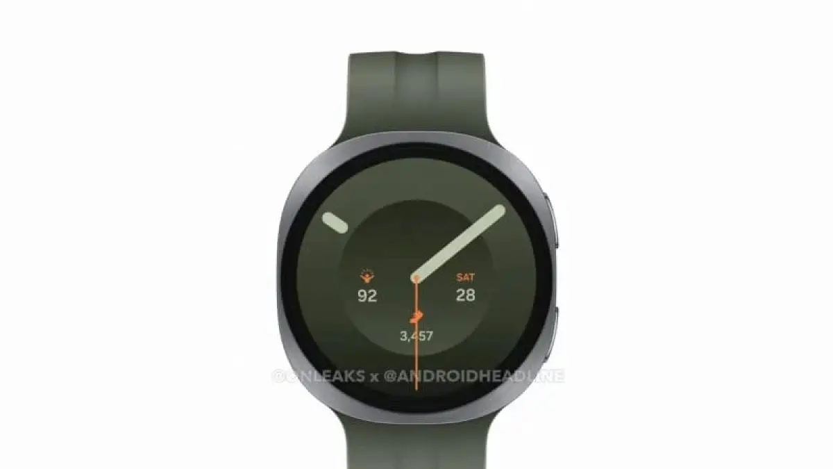 Leaked image of the Galaxy Watch 9 (@OnLeaks/AndroidHeadlines)