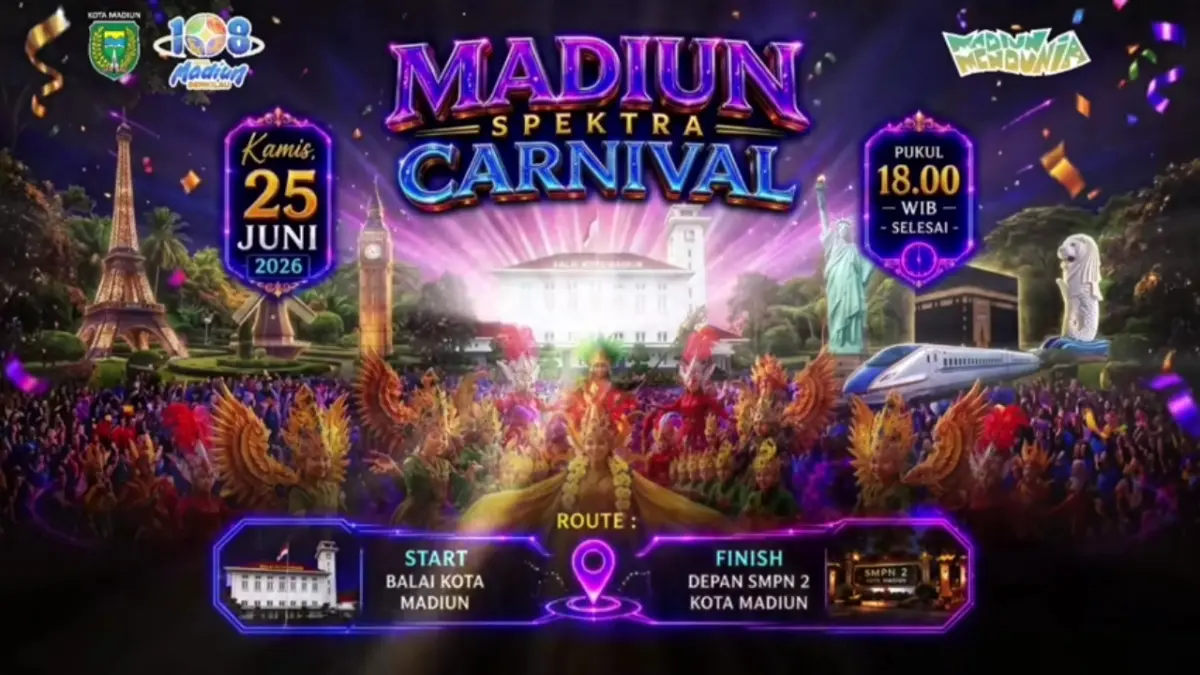 Poster Madiun Spektra Carnival (PemkotMadiun Live/You Tube)