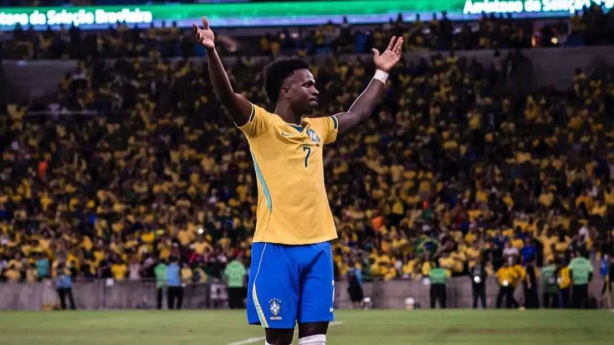 Vinicius Junior cetak brace hari ini.