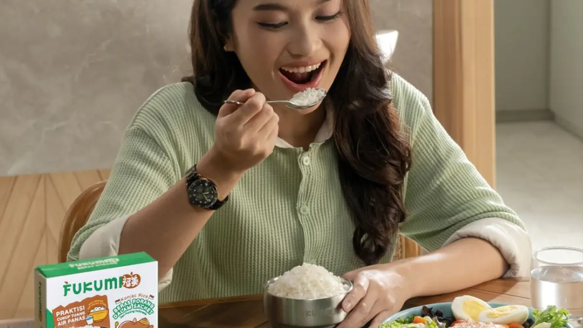 Nasi porang Fukumi lebih sehat dibandingkan nasi beras biasa.