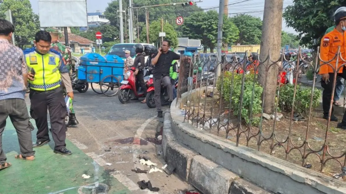 Lokasi kejadian kecelakaan lalu lintas di Simpang Unisma, Jalan Cut Mutia, Bekasi Timur (RMOL JABAR)