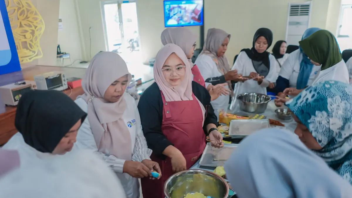 Pelatihan Wirausaha: Sebanyak 60 purna Pekerja Migran Indonesia (PMI) asal Kabupaten Cirebon mengikuti Program Pemberdayaan Purna PMI yang digelar BRI Peduli.