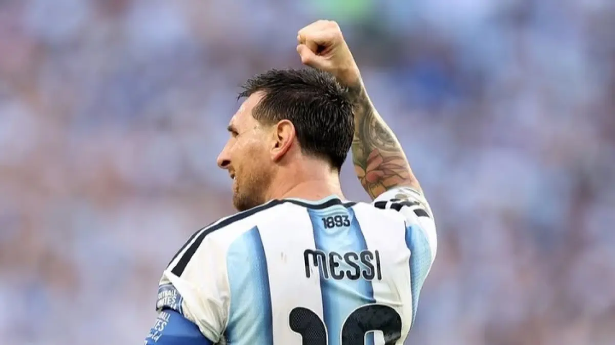 Lionel Messi nyekor lagi hari ini. (AFA)