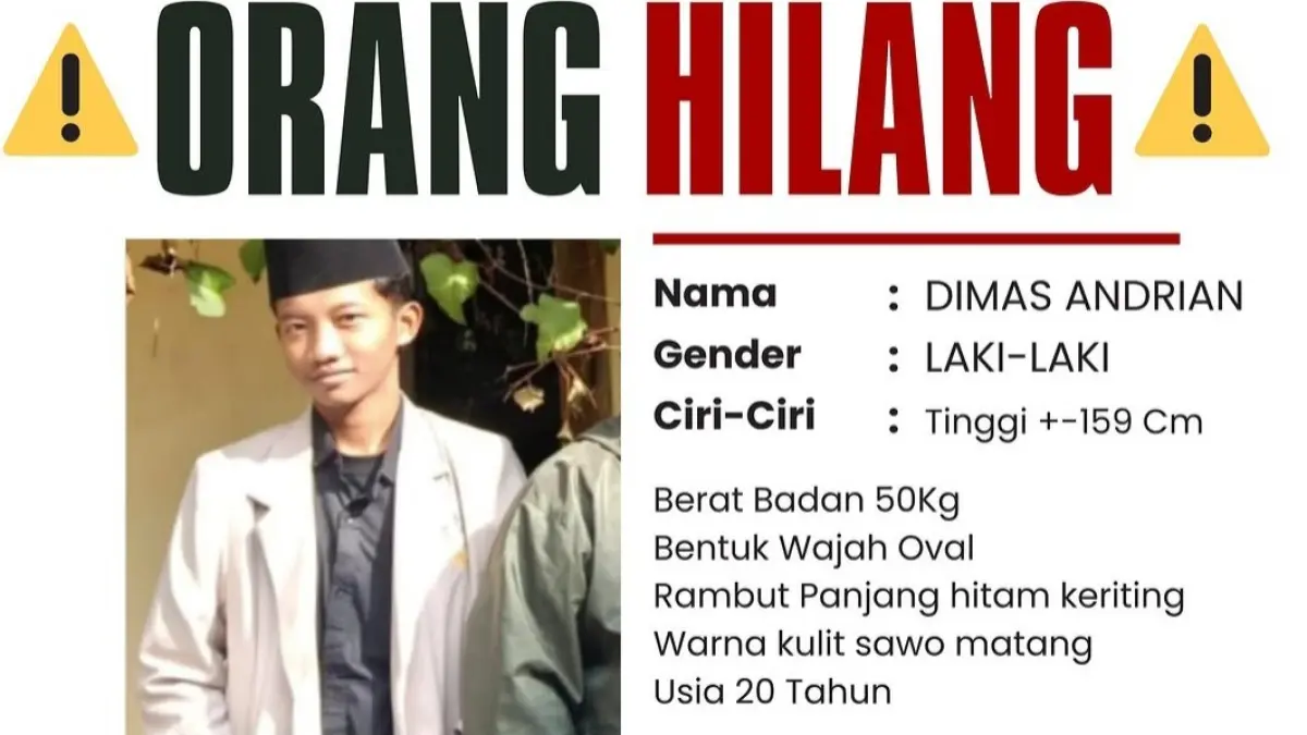 ILUSTRASI: Polres Pacitan memastikan Dimas Andrian, pemuda yang sempat dilaporkan hilang sejak akhir Juni 2026, telah ditemukan dalam kondisi selamat. FOTO: HUMAS POLRES PACITAN