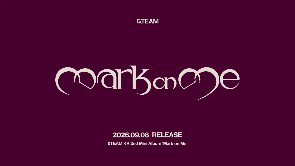 Mini album terbaru &TEAM "Mark on Me" yang dijadwalkan rilis pada bulan Agustus mendatang. (Soompi)
