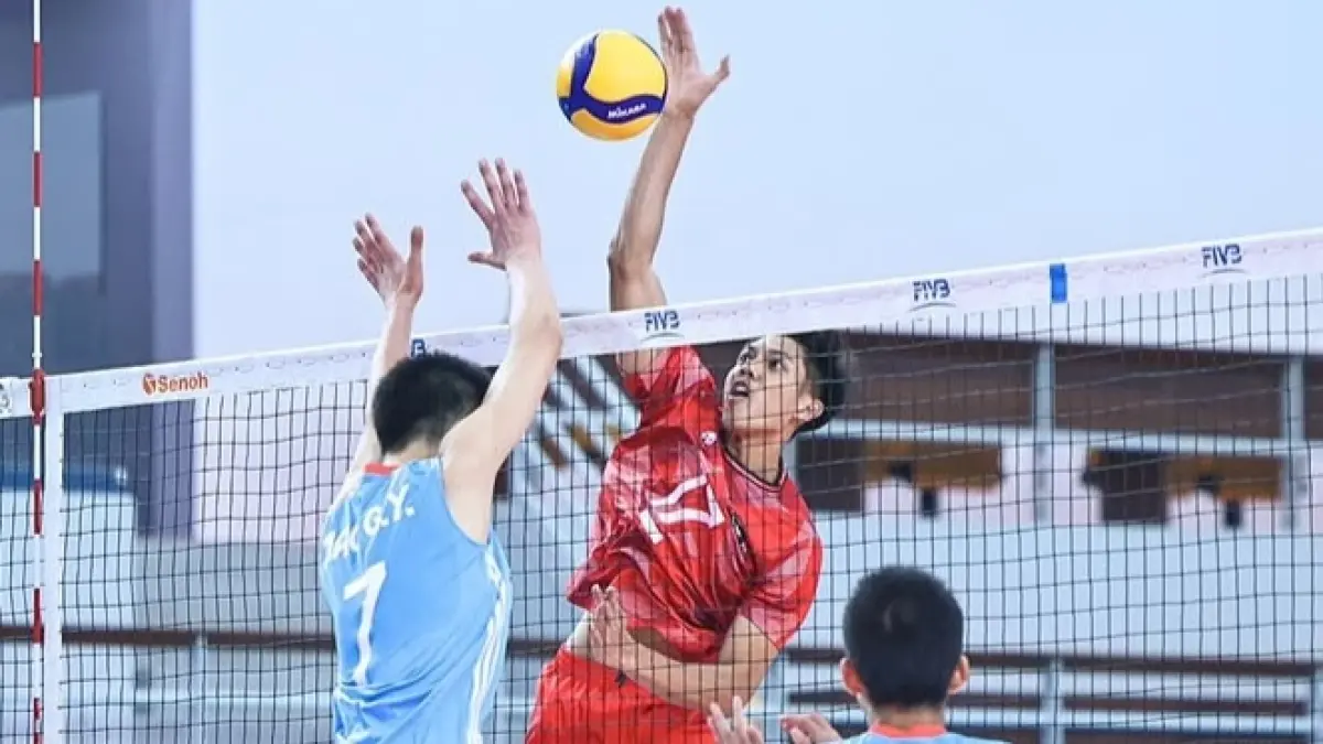 Timnas U18 putra saat tampil di Asian Youth Games 2025.