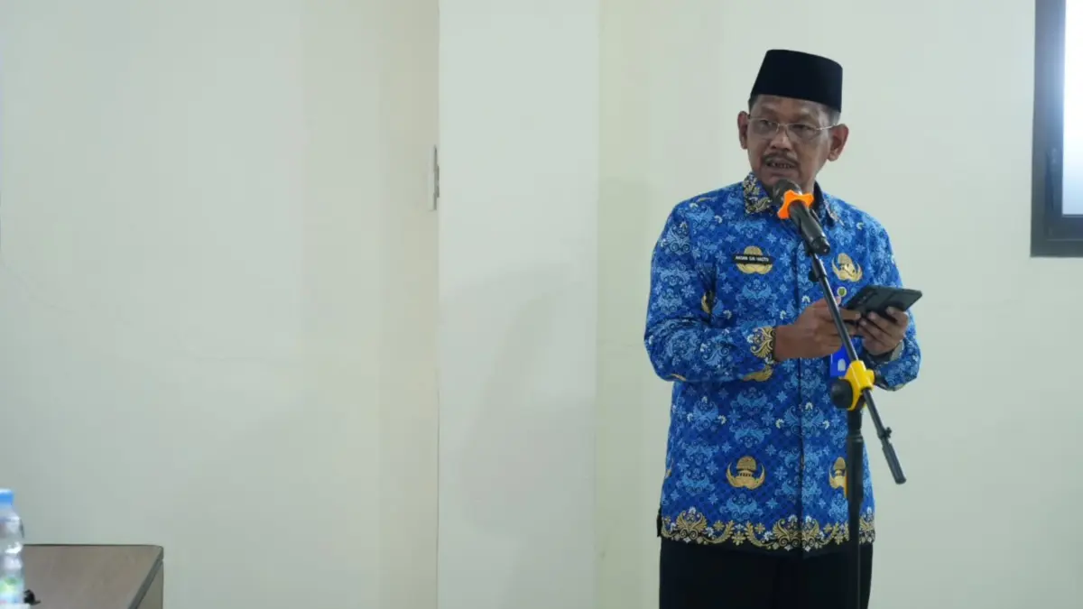 Ahsan Sri Hasto semasa masih aktif sebagai Kepala Disnaker-KUKM Kota Madiun. FOTO: DISKOMINFO KOTA MADIUN