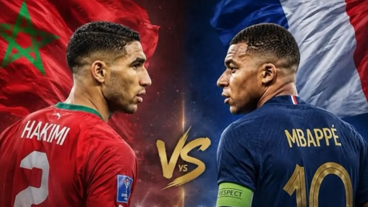 Prancis hadapi Maroko di perempat final.