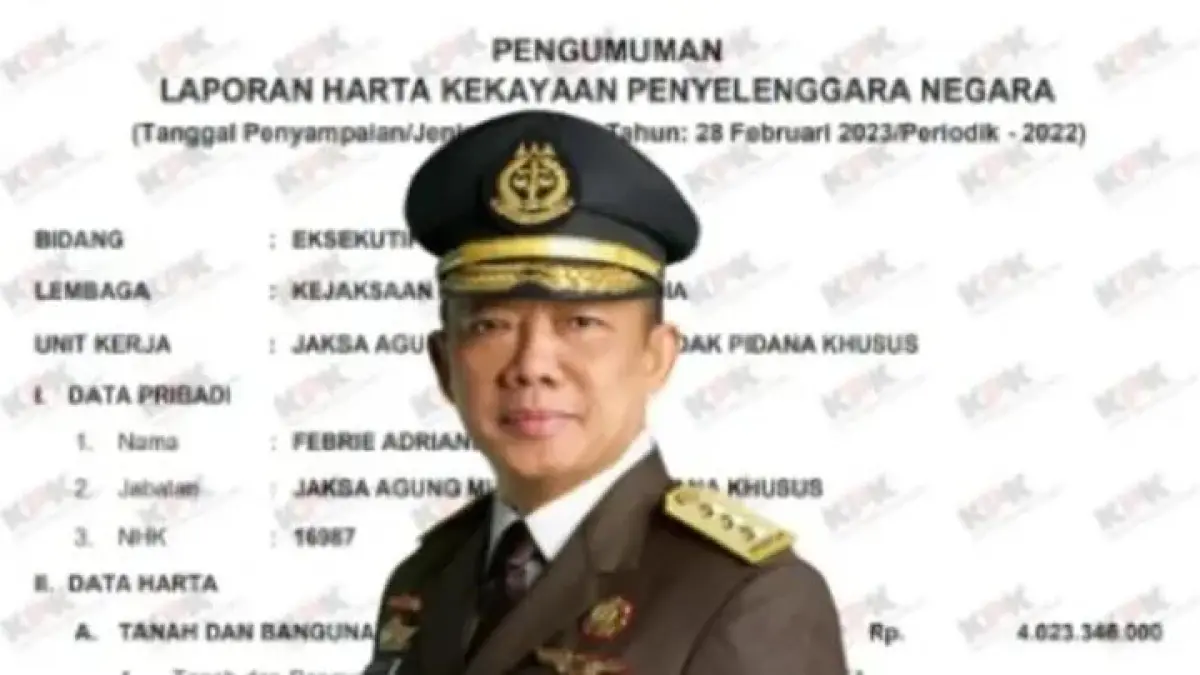 Mantan Jampidsus Febrie Adriansyah jadi tersangka korupsi batu bara.