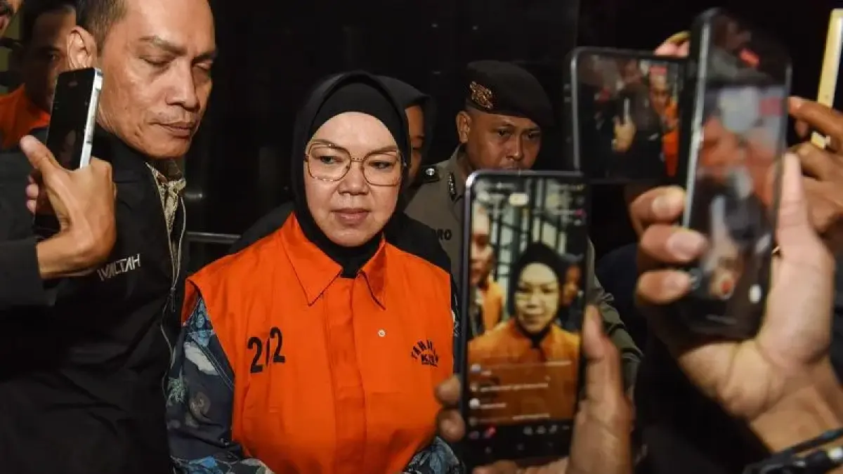 Etik Suryani resmi tersangka. (Antara)