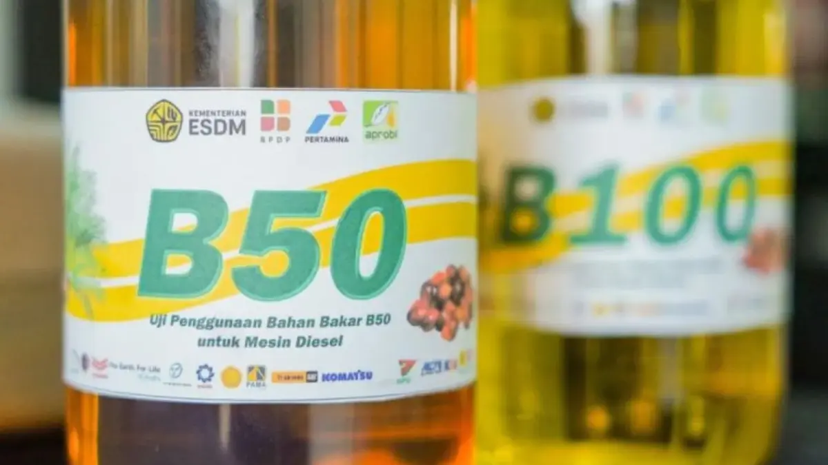 Ilustrasi BBM B50, campuran biodiesel dan olahan sawit. (ANTARA)