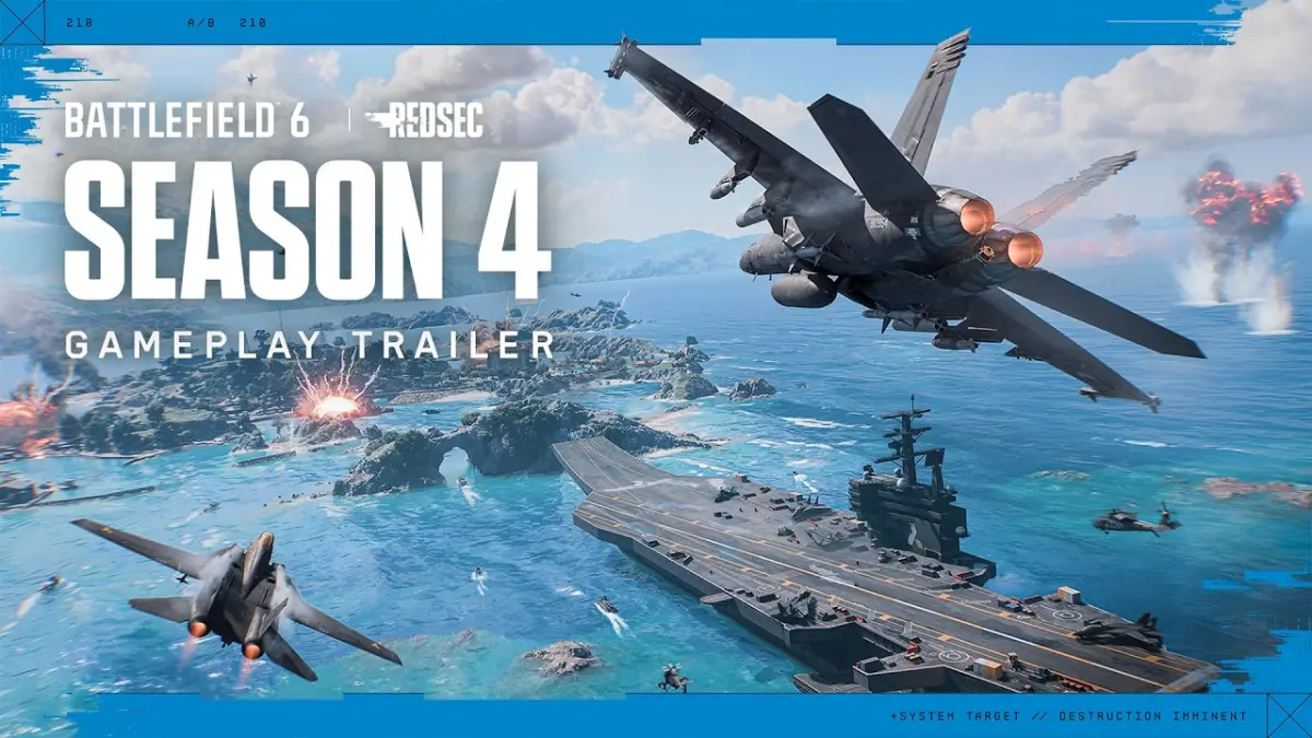 Battlefield 6 Season 4 menghadirkan fitur yang telah hilang selama 21 tahun, perang laut, hingga teaser kolaborasi Top Gun. (Youtube)