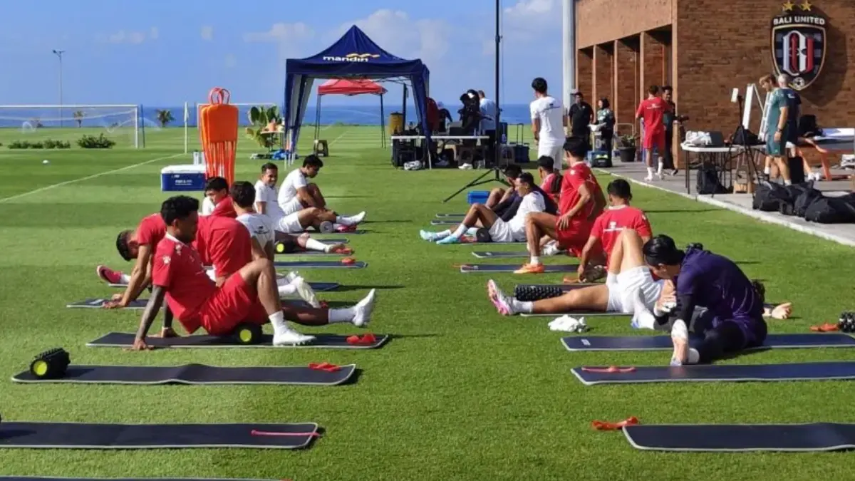 Sejumlah pemain Timnas Indonesia saat mengikuti pemusatan latihan untuk Piala AFF 2026 di Bali United Training Center. (ANTARA)