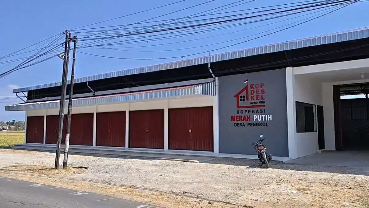 SIAP BEROPERASI: Bangunan Koperasi Desa/Kelurahan Merah Putih di Ponorogo yang telah rampung kini menunggu distribusi sarana dan prasarana dari pemerintah pusat. DOK RADAR PONOROGO