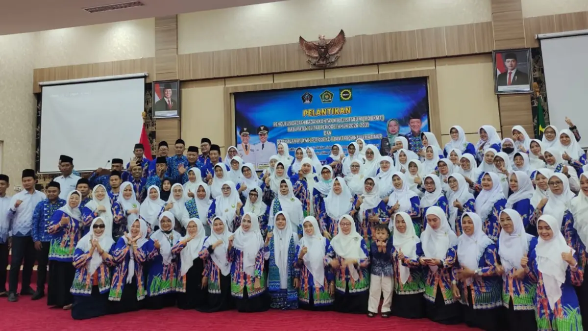Pengurus Daerah BKMT Kabupaten Blitar periode 2026–2031 resmi dilantik.