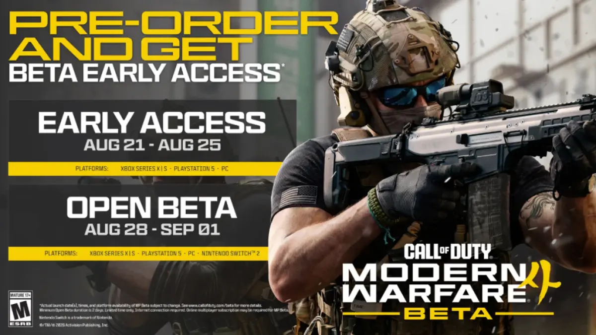 Beta Call of Duty: Modern Warfare 4 dimulai Agustus 2026. (gamespot)