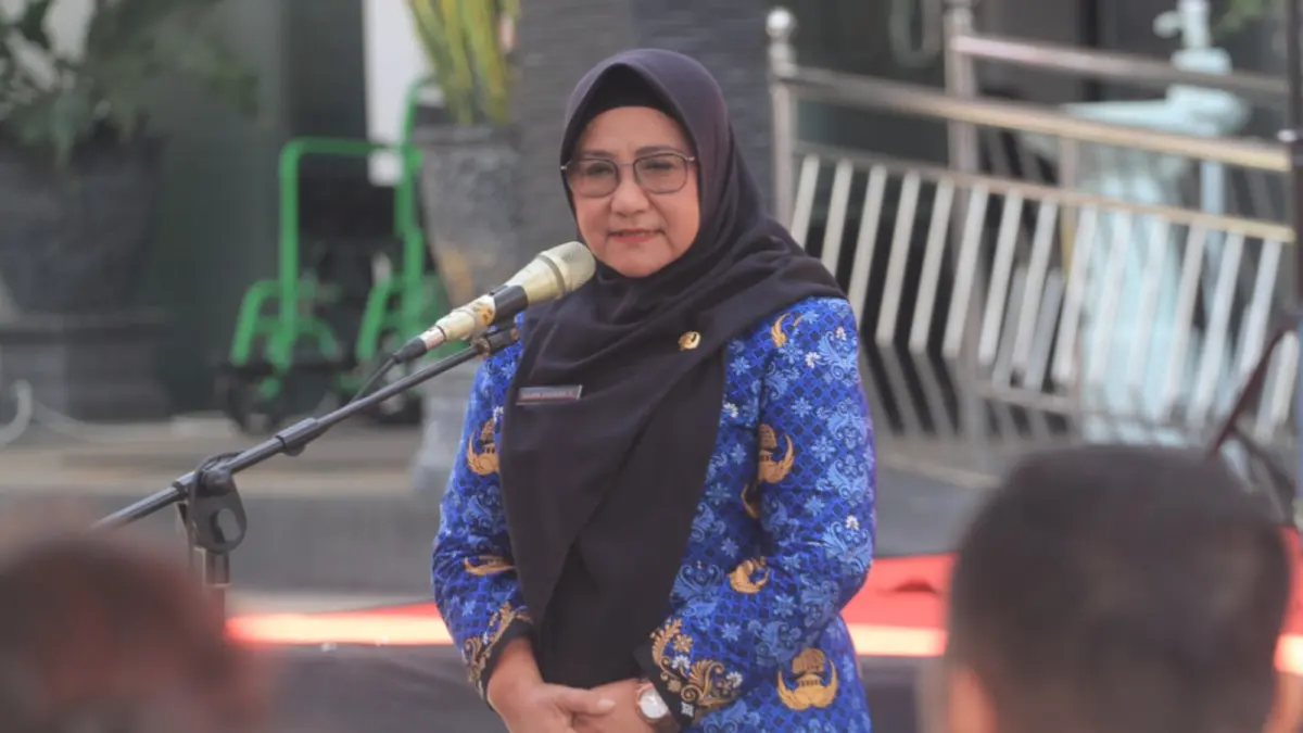 BUPATI MAGETAN: Bupati Magetan Nanik Endang Rusminiarti memaparkan capaian kinerja APBD 2025 yang ditandai pertumbuhan ekonomi, kenaikan IPM, dan peningkatan investasi. DOK RADAR MAGETAN