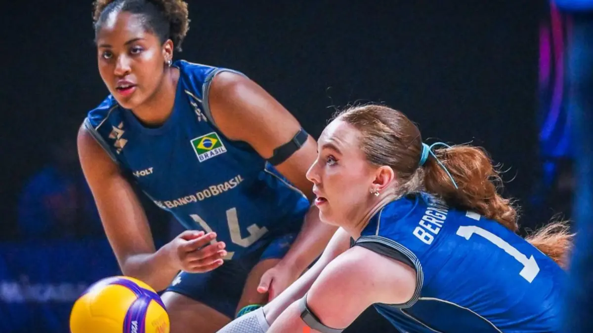 Timnas putri Brasil melaju ke final. (VNL)