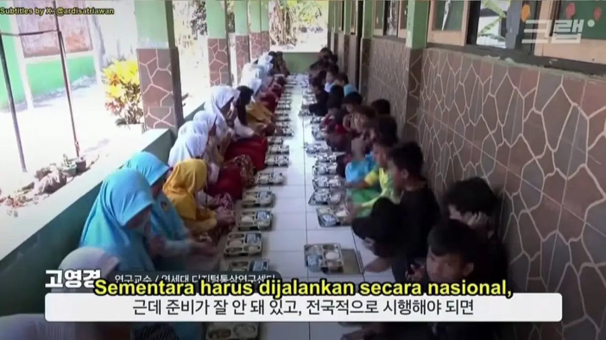 Program MBG disorot media Korea. (KBS)