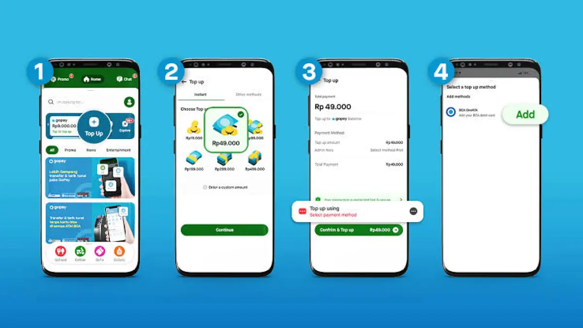 Ilustrasi Gopay. Hari ini Gopay dilaporkan error.