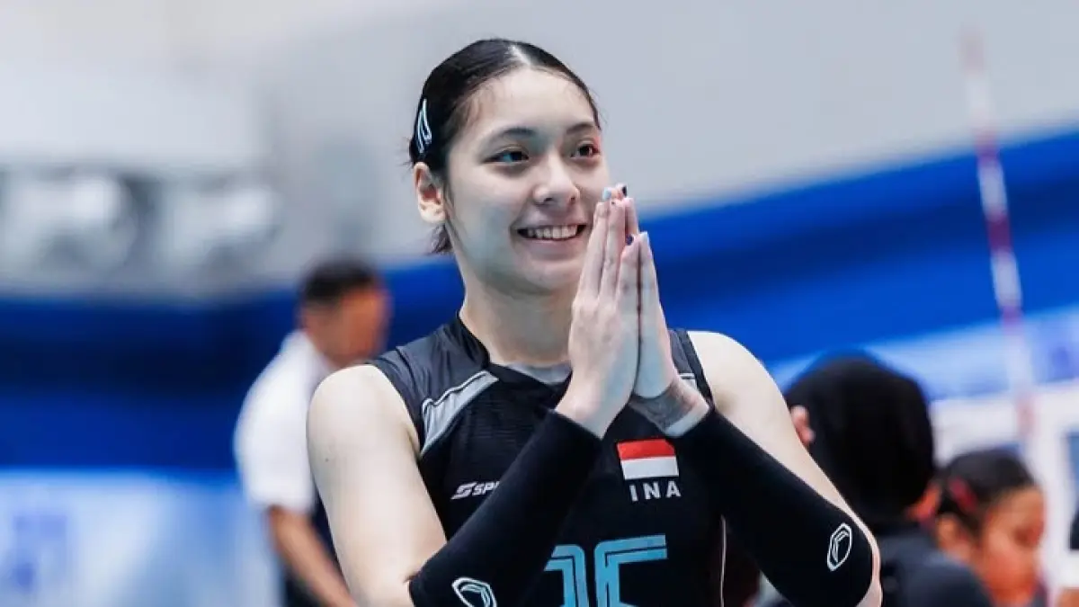 Venisa Dwi Oktaviani, salah satu amunisi muda Timnas Voli Putri Indonesia.
