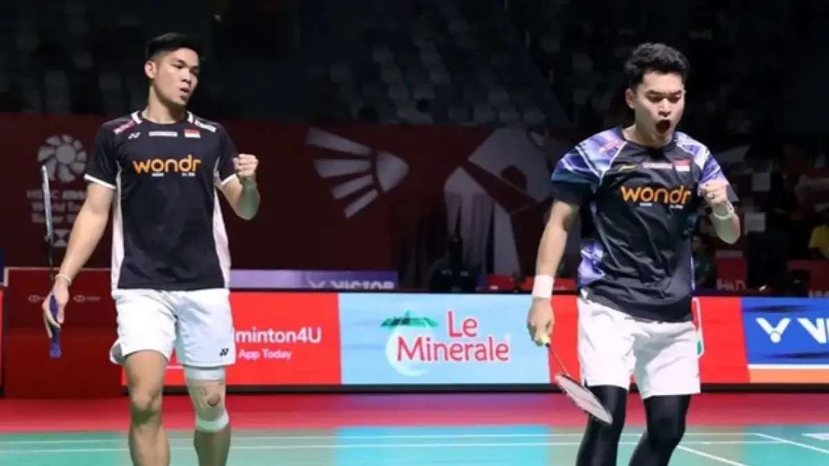 Leo/Daniel melaju ke semifinal. (PBSI)
